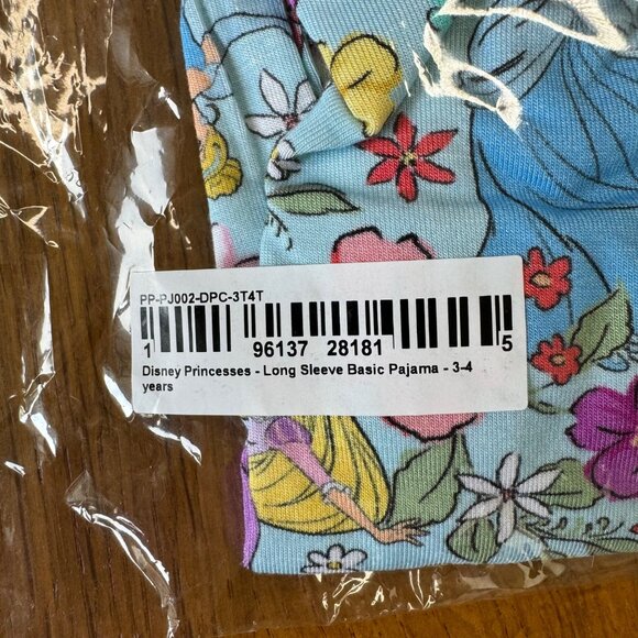 POSH PEANUT X DISNEY Princess Pajamas Girls 3T-4T 3-4 NEW Cinderella Belle NWT - Picture 10 of 11